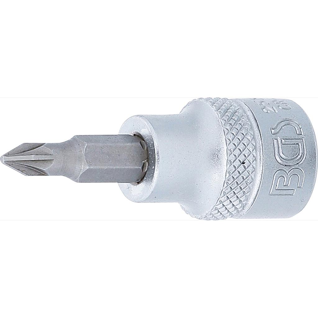 Bit-Einsatz | Antrieb Innenvierkant 10 mm (3/8&quot;) | Kreuzschlitz PZ1