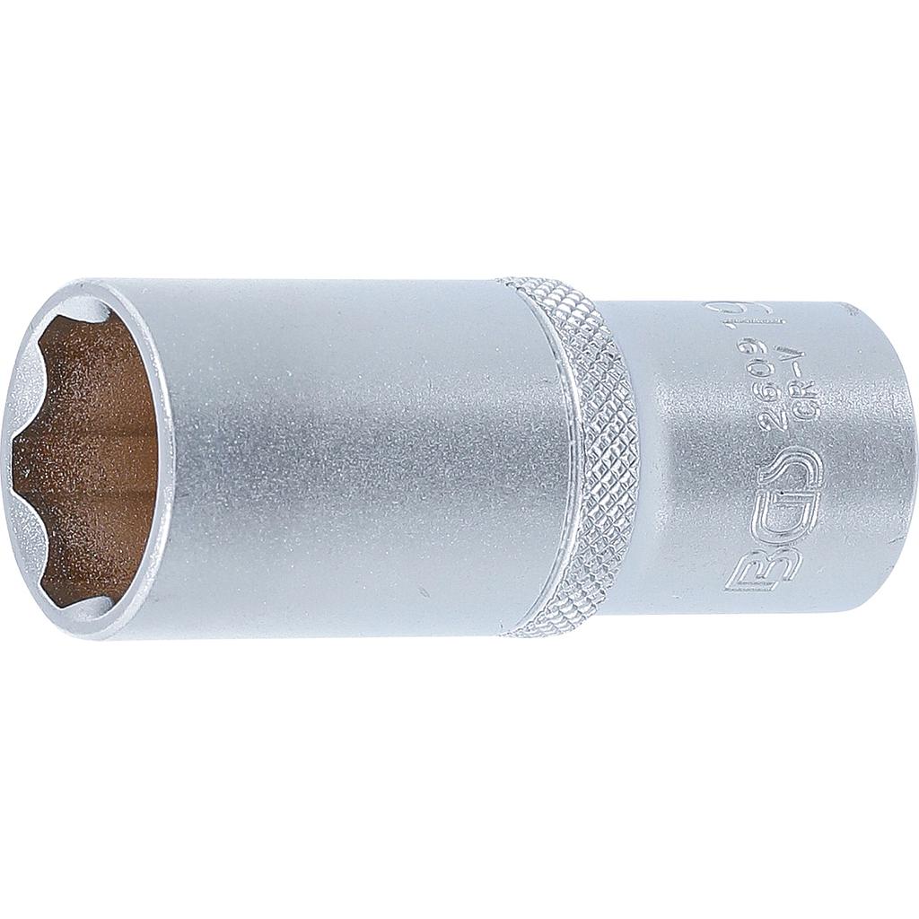 Steckschlüssel-Einsatz Super Lock, tief | Antrieb Innenvierkant 10 mm (3/8&quot;) | SW 19 mm