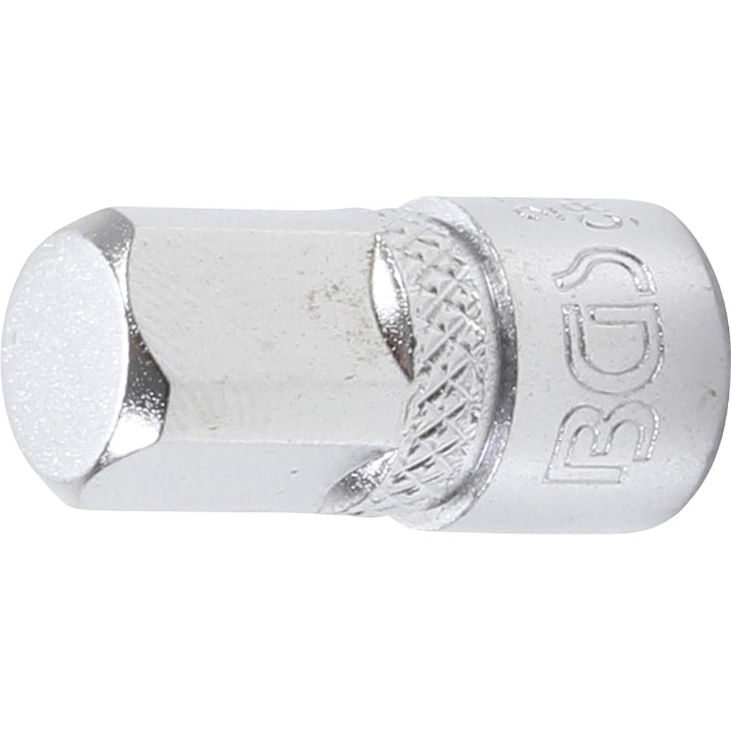 Steckschlüssel-Adapter | Innenvierkant 6,3 mm (1/4&quot;) - Außenvierkant 10 mm (3/8&quot;)