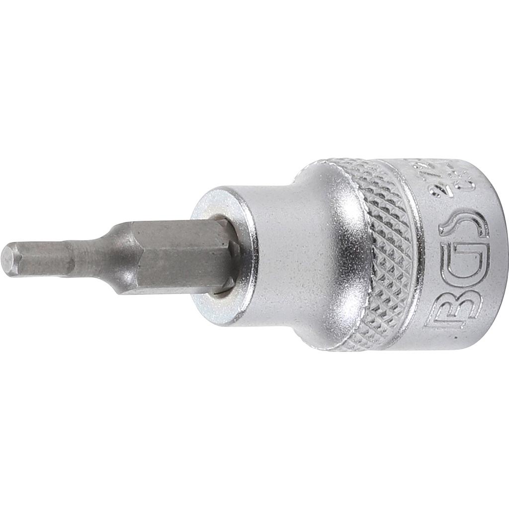 Bit-Einsatz | Antrieb Innenvierkant 10 mm (3/8&quot;) | Innensechskant 1/8&quot;