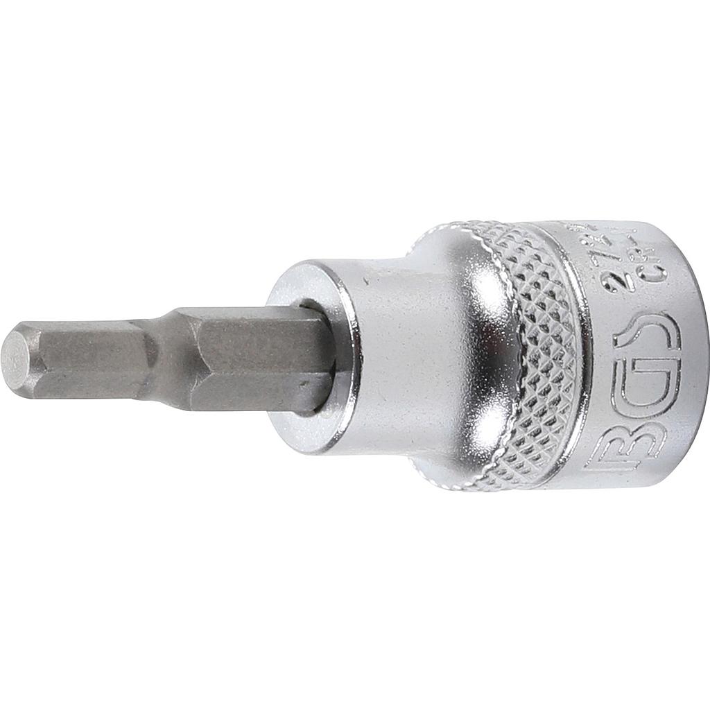 Bit-Einsatz | Antrieb Innenvierkant 10 mm (3/8&quot;) | Innensechskant 3/16&quot;