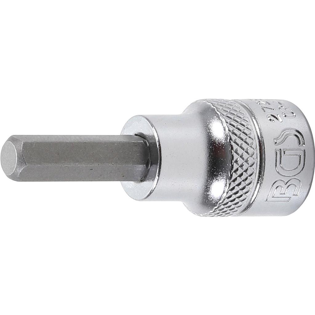 Bit-Einsatz | Antrieb Innenvierkant 10 mm (3/8&quot;) | Innensechskant 1/4&quot;