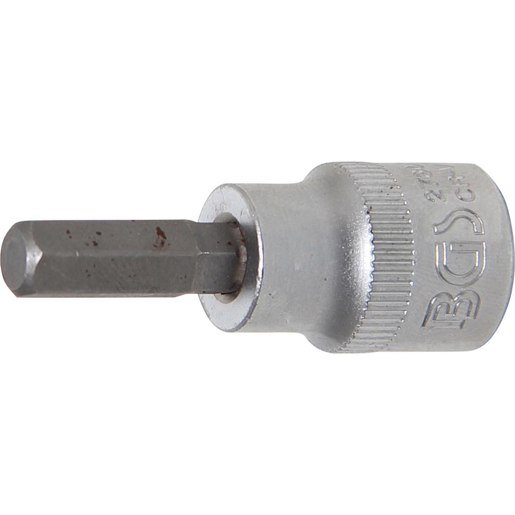 Bit-Einsatz | Antrieb Innenvierkant 10 mm (3/8&quot;) | Innensechskant 9/32&quot;