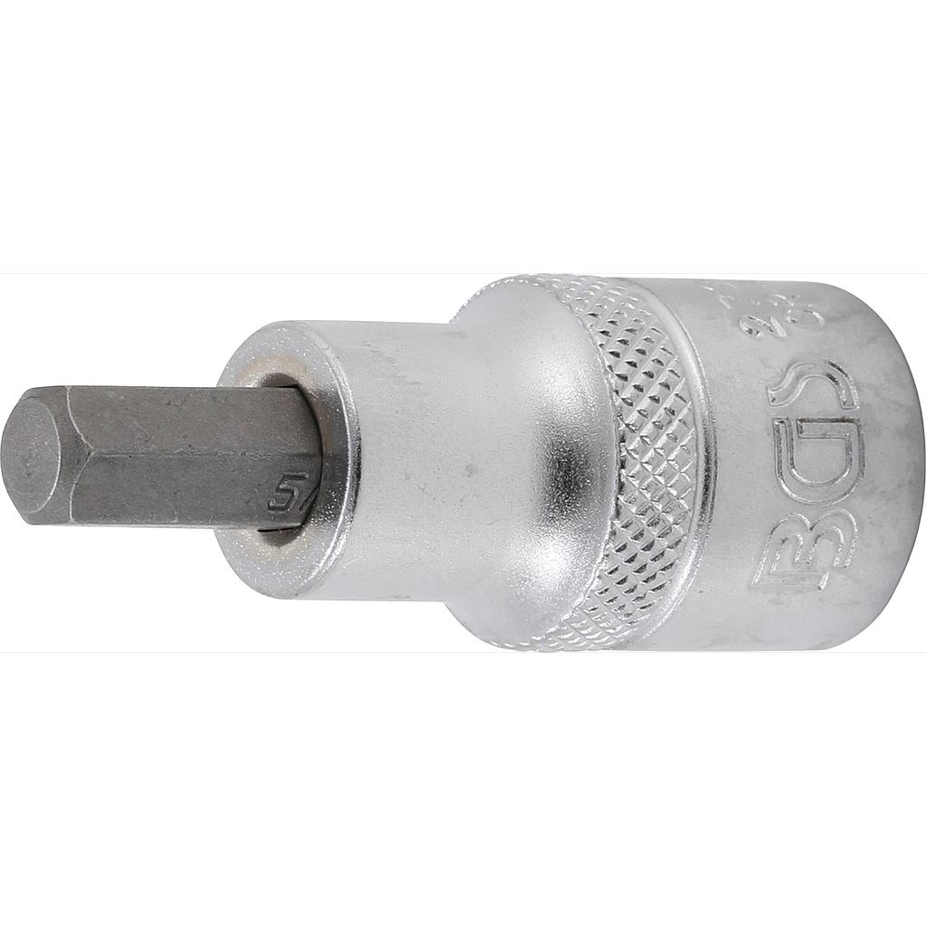 Bit-Einsatz | Länge 55 mm | Antrieb Innenvierkant 12,5 mm (1/2&quot;) | Innensechskant 5/16&quot;