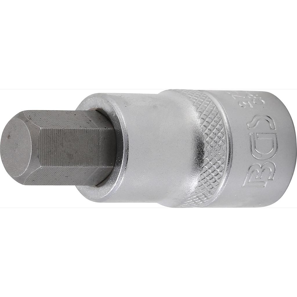 Bit-Einsatz | Länge 55 mm | Antrieb Innenvierkant 12,5 mm (1/2&quot;) | Innensechskant 15/32&quot;