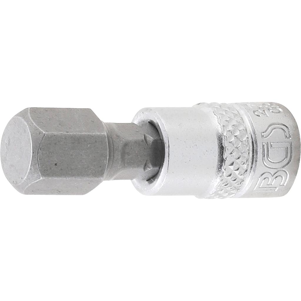 Bit-Einsatz | Antrieb Innenvierkant 6,3 mm (1/4&quot;) | Innensechskant 3/8&quot;