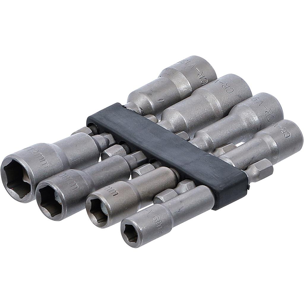 Steckschlüssel-Einsatz-Satz Sechskant | Antrieb Außensechskant 6,3 mm (1/4&quot;) | SW 6 - 13 mm | 8-tlg.