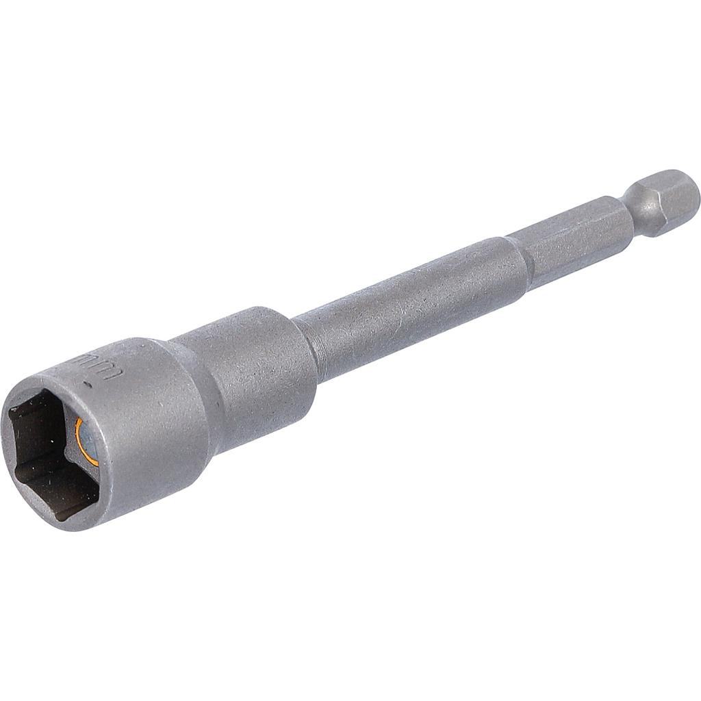 Steckschlüssel-Einsatz Sechskant, extra lang | für Bohrmaschinen | Antrieb Außensechskant 6,3 mm (1/4&quot;) | SW 13 mm