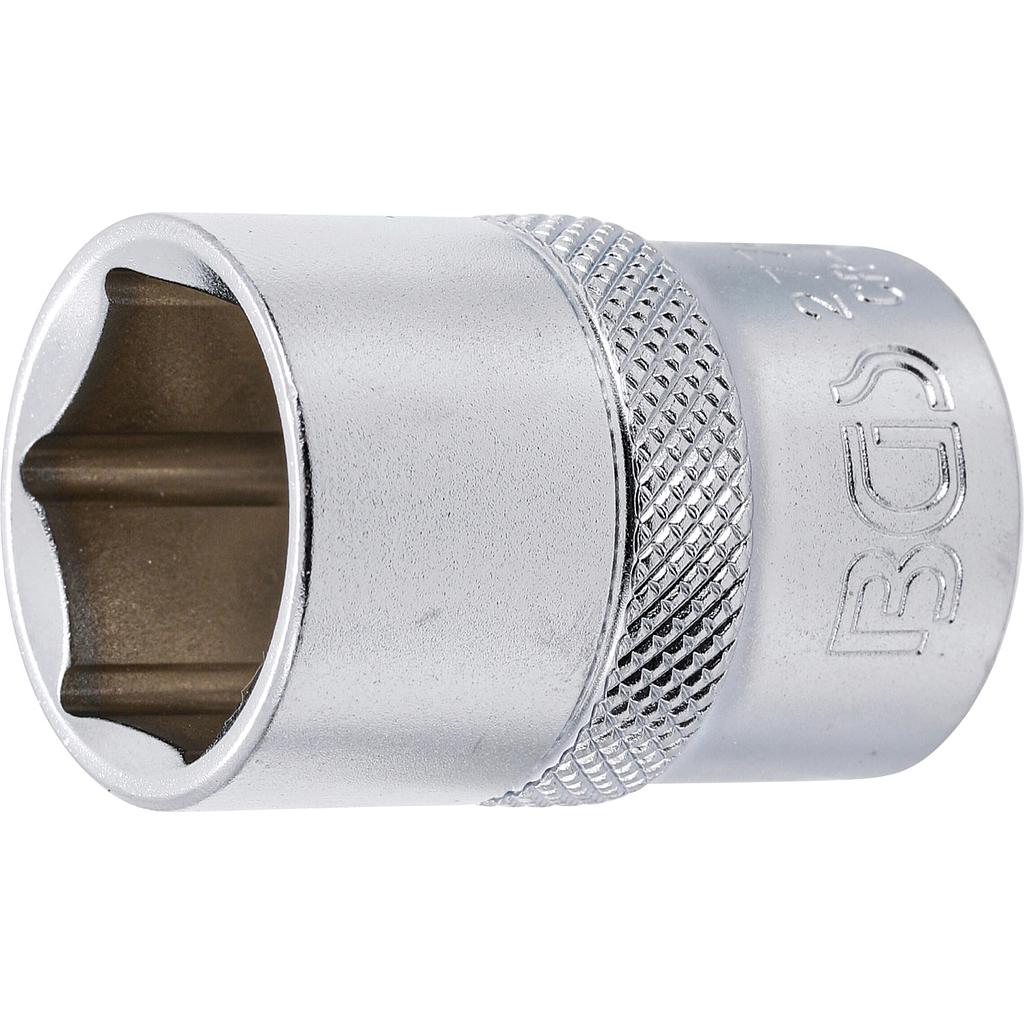 Steckschlüssel-Einsatz Sechskant | Antrieb Innenvierkant 12,5 mm (1/2&quot;) | SW 3/4&quot;