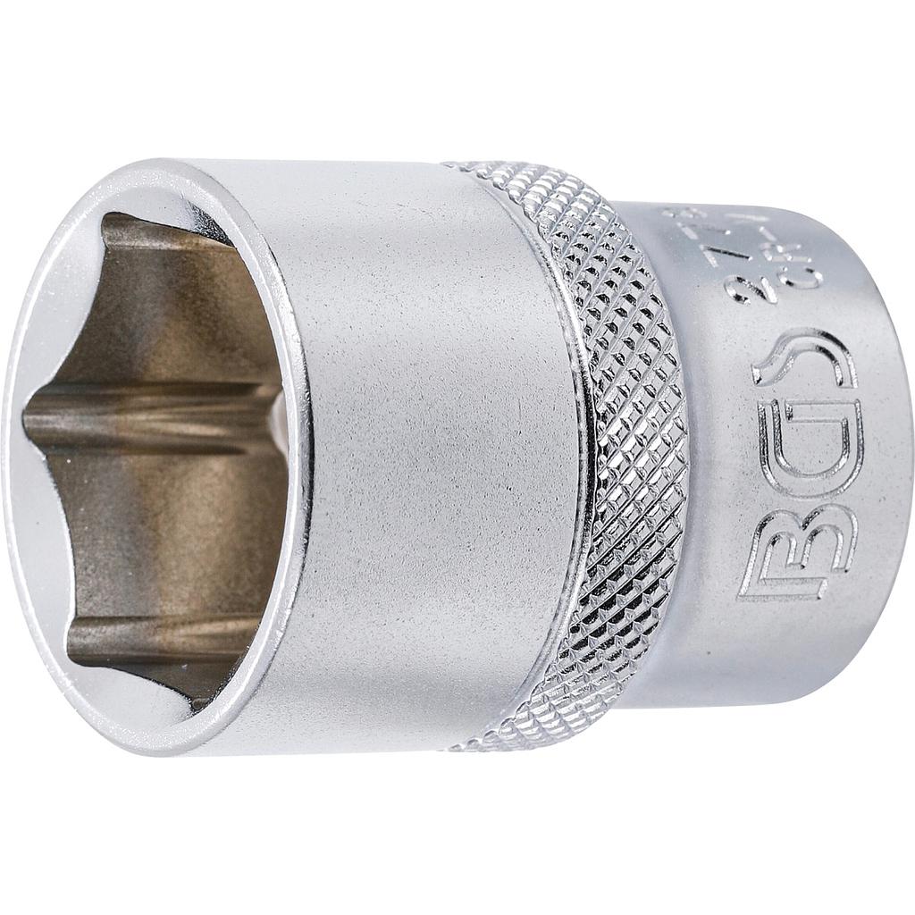 Steckschlüssel-Einsatz Sechskant | Antrieb Innenvierkant 12,5 mm (1/2&quot;) | SW 7/8&quot;