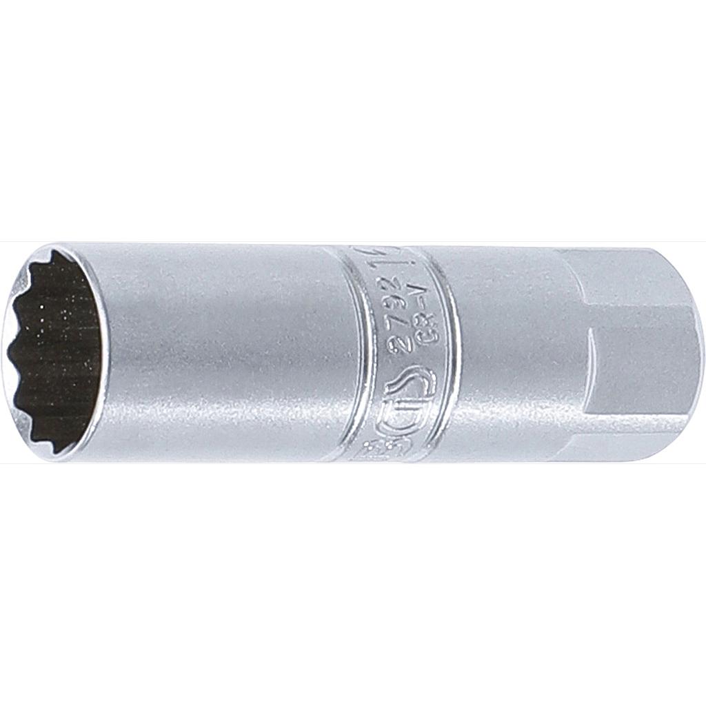 Zündkerzen-Einsatz Zwölfkant | Antrieb Innenvierkant 10 mm (3/8&quot;) | SW 16 mm