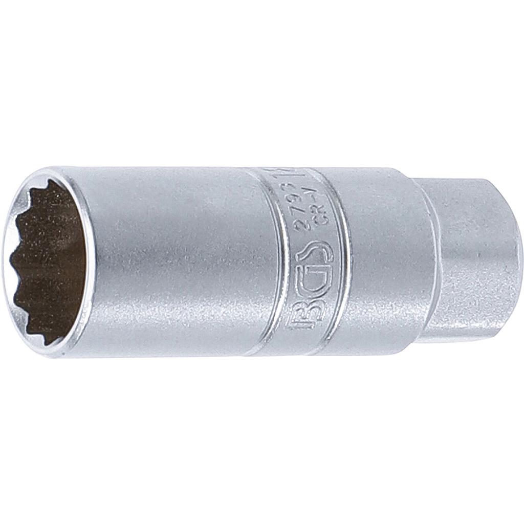 Zündkerzen-Einsatz Zwölfkant | Antrieb Innenvierkant 10 mm (3/8&quot;) | SW 18 mm