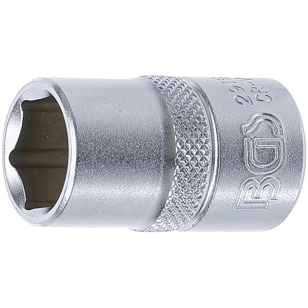Steckschlüssel-Einsatz Sechskant | Antrieb Innenvierkant 12,5 mm (1/2&quot;) | SW 15 mm