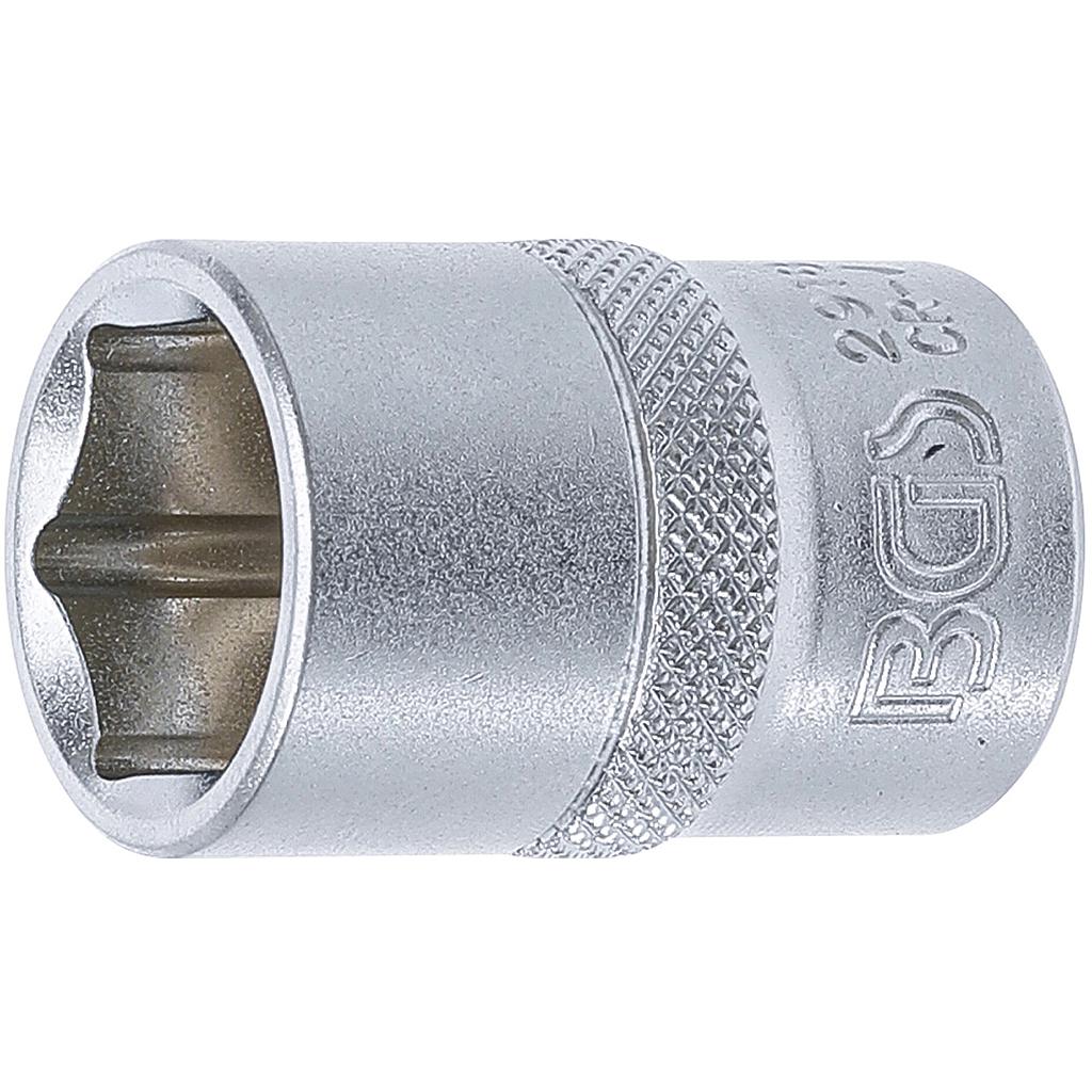 Steckschlüssel-Einsatz Sechskant | Antrieb Innenvierkant 12,5 mm (1/2&quot;) | SW 18 mm