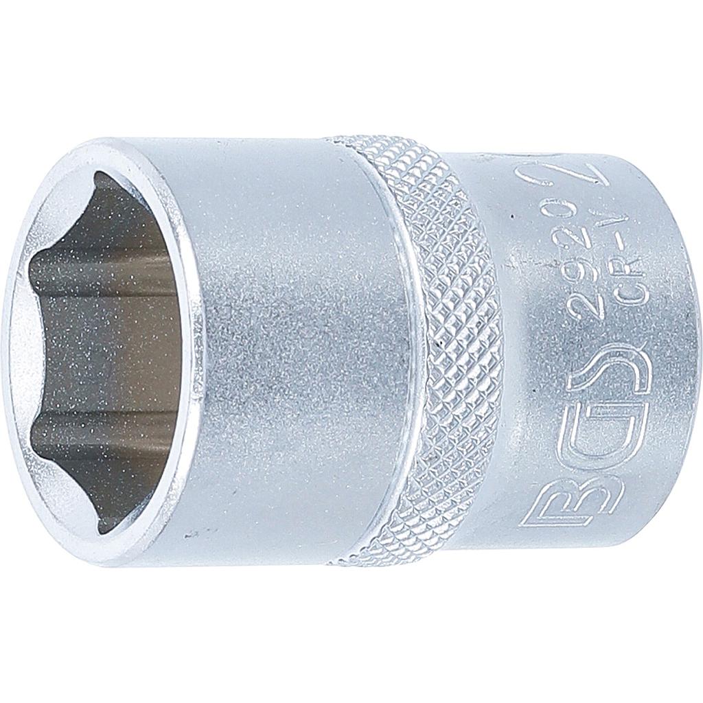 Steckschlüssel-Einsatz Sechskant | Antrieb Innenvierkant 12,5 mm (1/2&quot;) | SW 20 mm