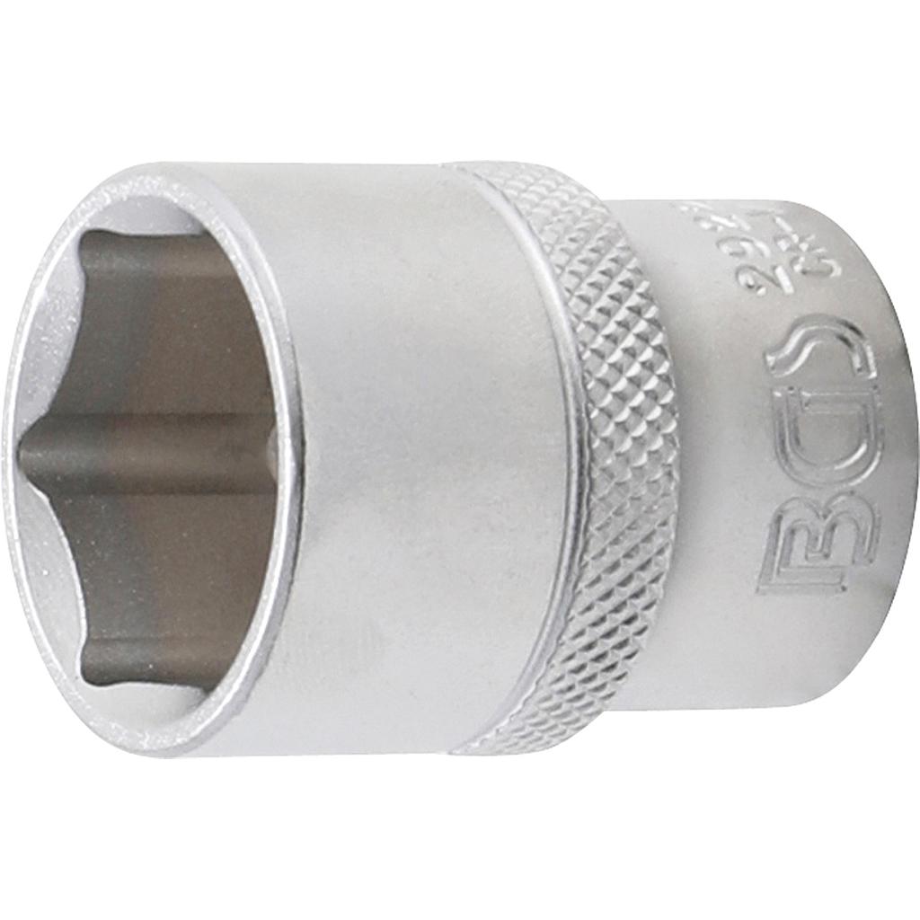 Steckschlüssel-Einsatz Sechskant | Antrieb Innenvierkant 12,5 mm (1/2&quot;) | SW 22 mm