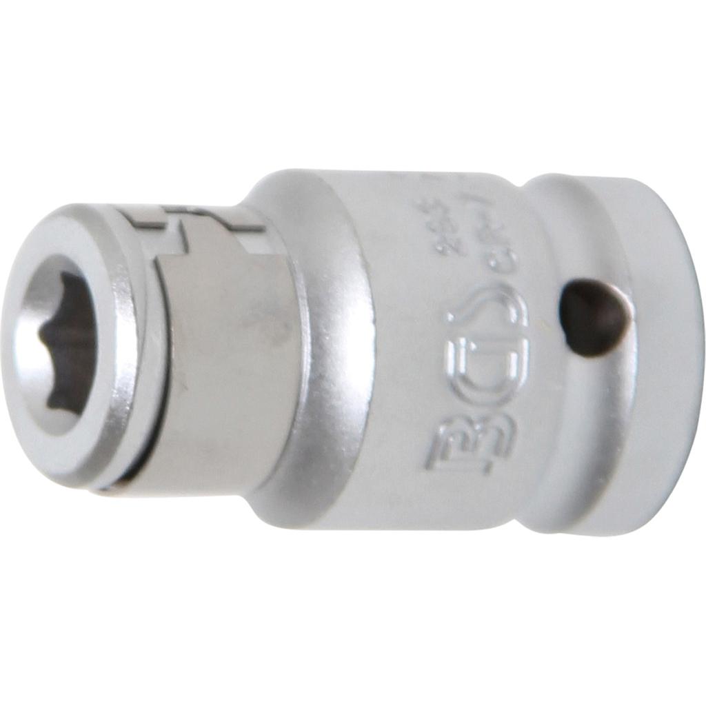 Bit-Adapter mit Haltekugel | Innenvierkant 12,5 mm (1/2&quot;) | Innensechskant 8 mm (5/16&quot;)