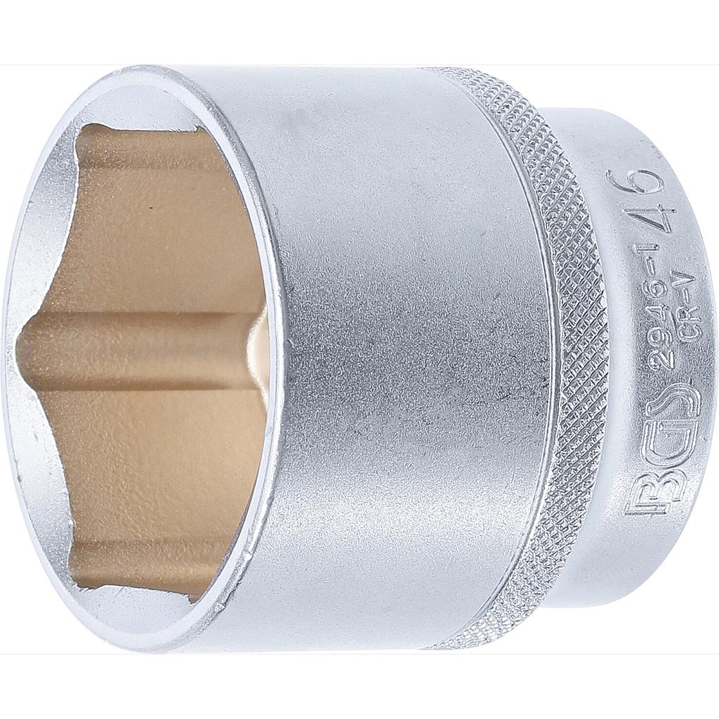 Steckschlüssel-Einsatz Sechskant | Antrieb Innenvierkant 12,5 mm (1/2&quot;) | SW 46 mm
