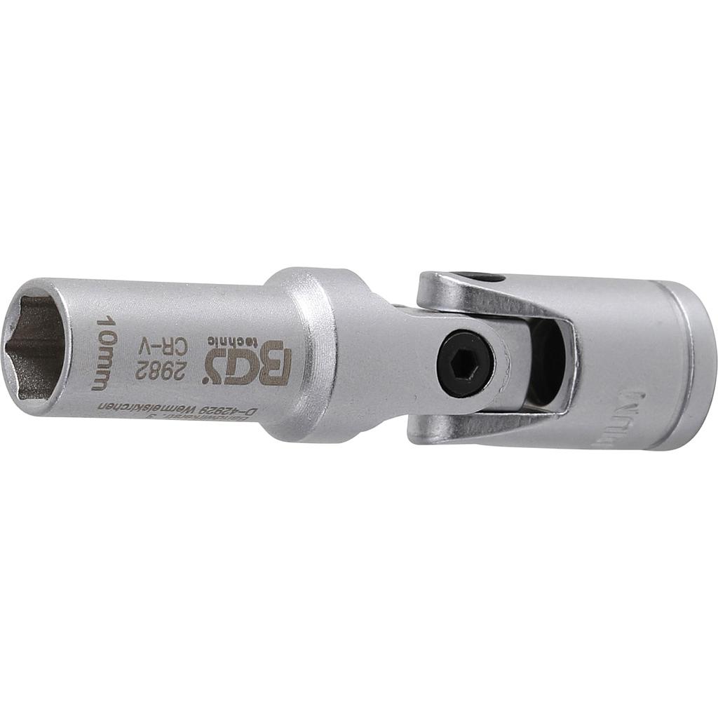 Glühkerzen-Gelenk-Einsatz Sechskant | Antrieb Innenvierkant 10 mm (3/8&quot;) | SW 10 mm