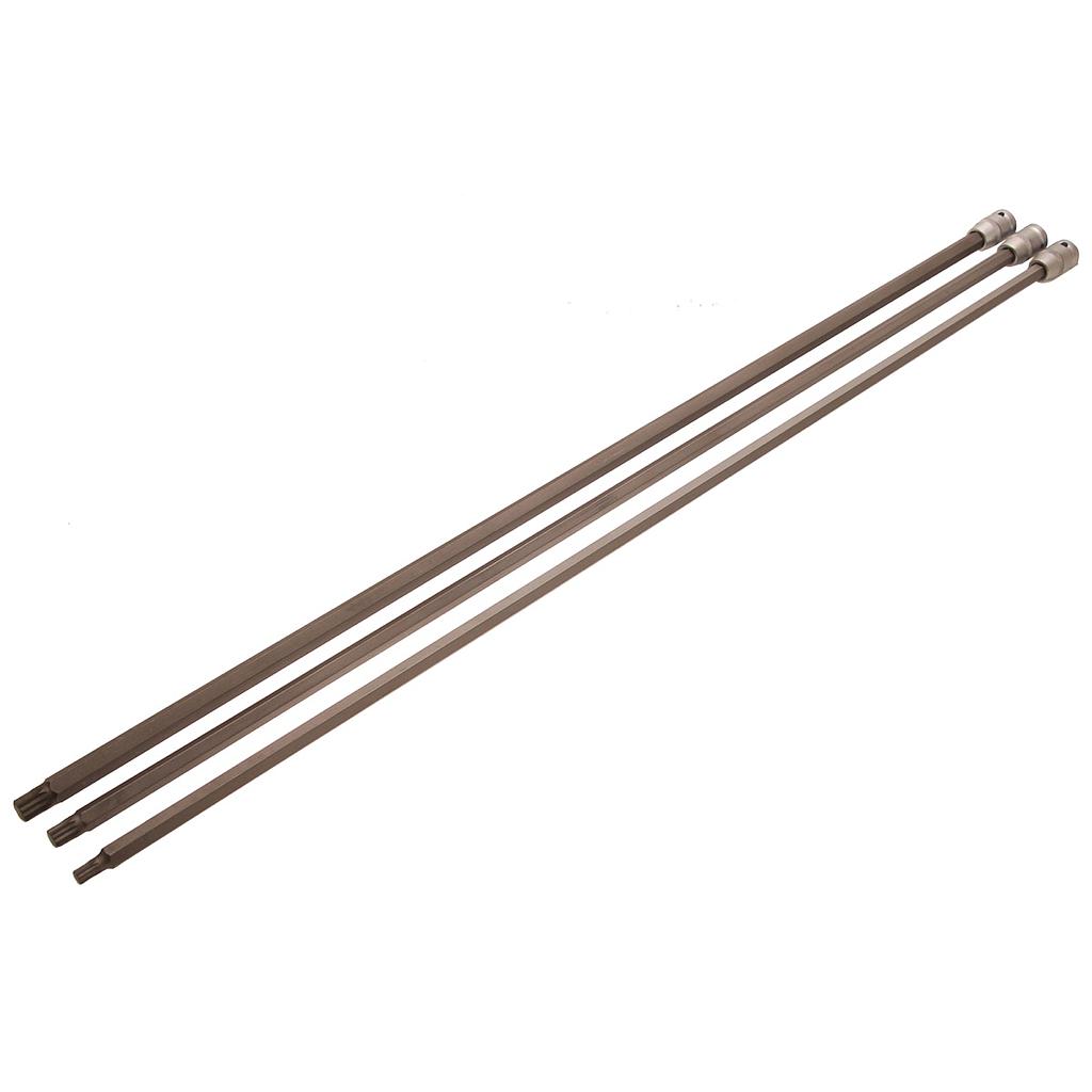 Bit-Einsatz-Satz | Länge 800 mm | Antrieb Innenvierkant 12,5 mm (1/2&quot;) | Innenvielzahn (für XZN) | für VAG | 3-tlg.