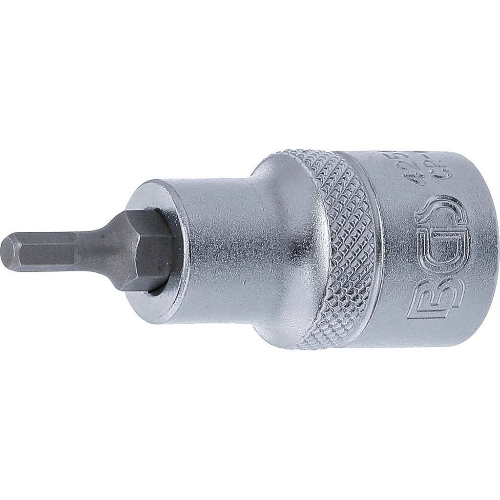 Bit-Einsatz | Antrieb Innenvierkant 12,5 mm (1/2&quot;) | Innensechskant 4 mm