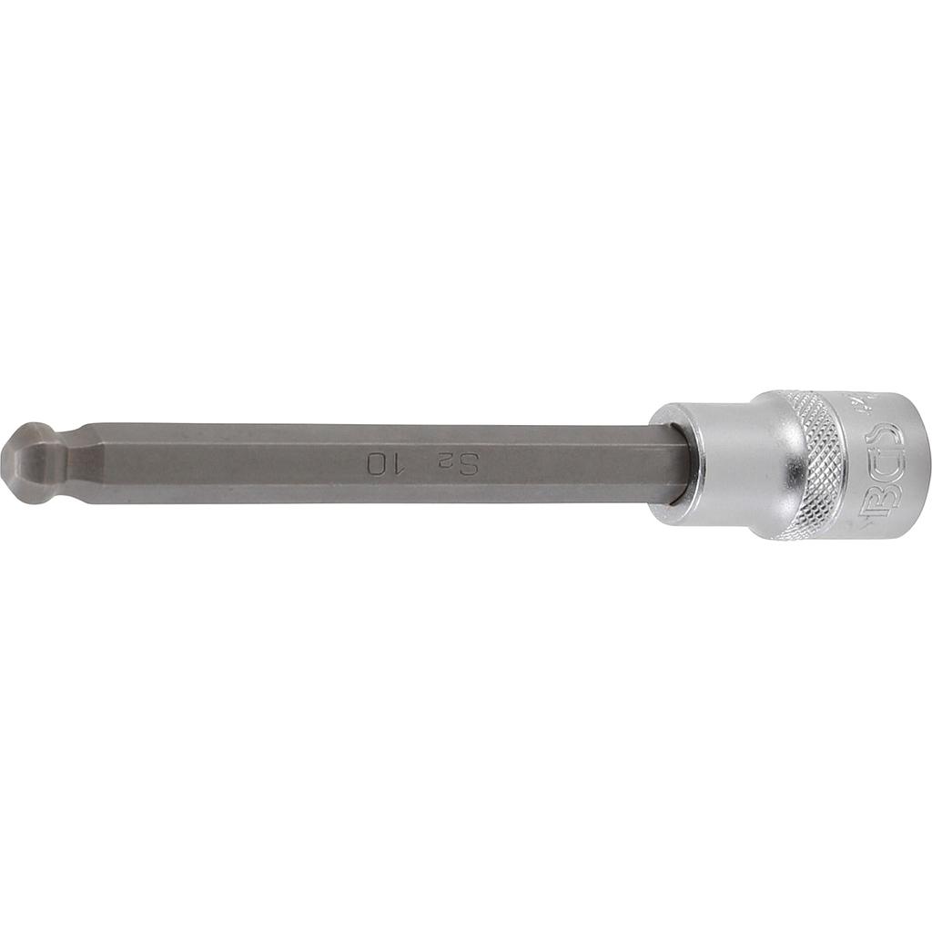 Bit-Einsatz | Länge 140 mm | Antrieb Innenvierkant 12,5 mm (1/2&quot;) | Innensechskant mit Kugelkopf 10 mm