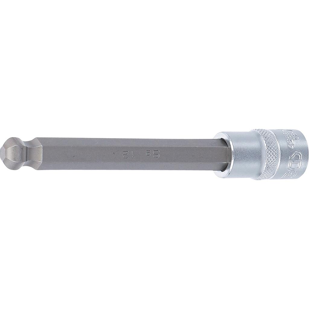 Bit-Einsatz | Länge 140 mm | Antrieb Innenvierkant 12,5 mm (1/2&quot;) | Innensechskant mit Kugelkopf 12 mm