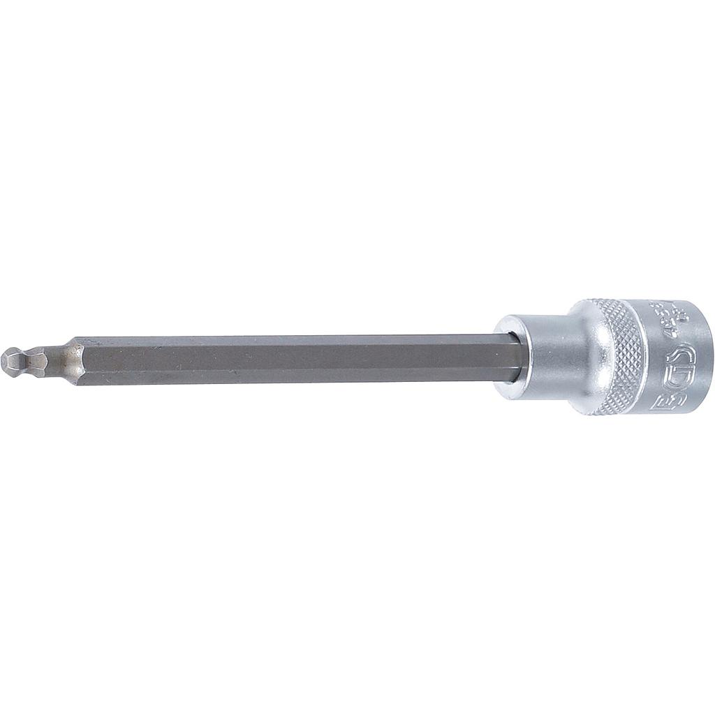 Bit-Einsatz | Länge 140 mm | Antrieb Innenvierkant 12,5 mm (1/2&quot;) | Innensechskant mit Kugelkopf 5 mm