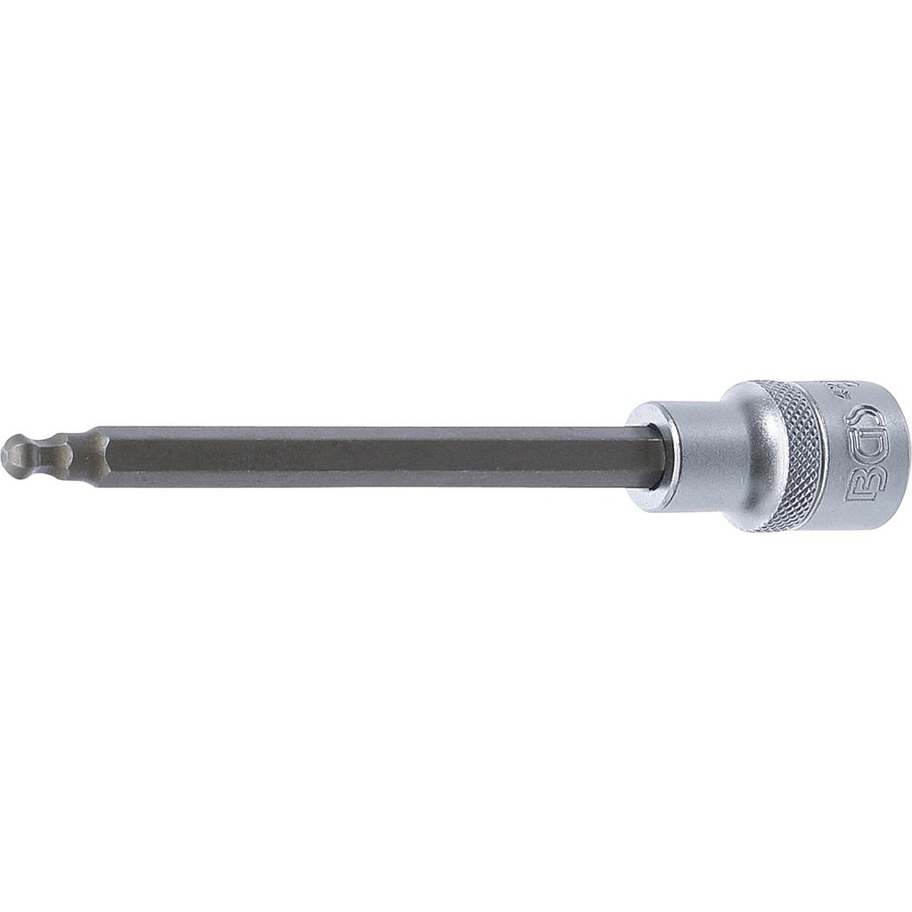 Bit-Einsatz | Länge 140 mm | Antrieb Innenvierkant 12,5 mm (1/2&quot;) | Innensechskant mit Kugelkopf 6 mm