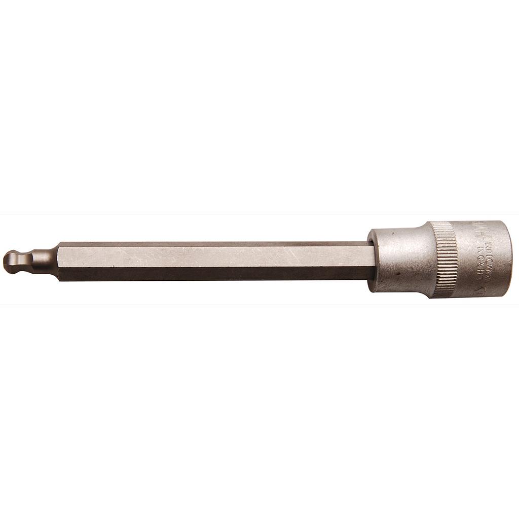 Bit-Einsatz | Länge 140 mm | Antrieb Innenvierkant 12,5 mm (1/2&quot;) | Innensechskant mit Kugelkopf 7 mm