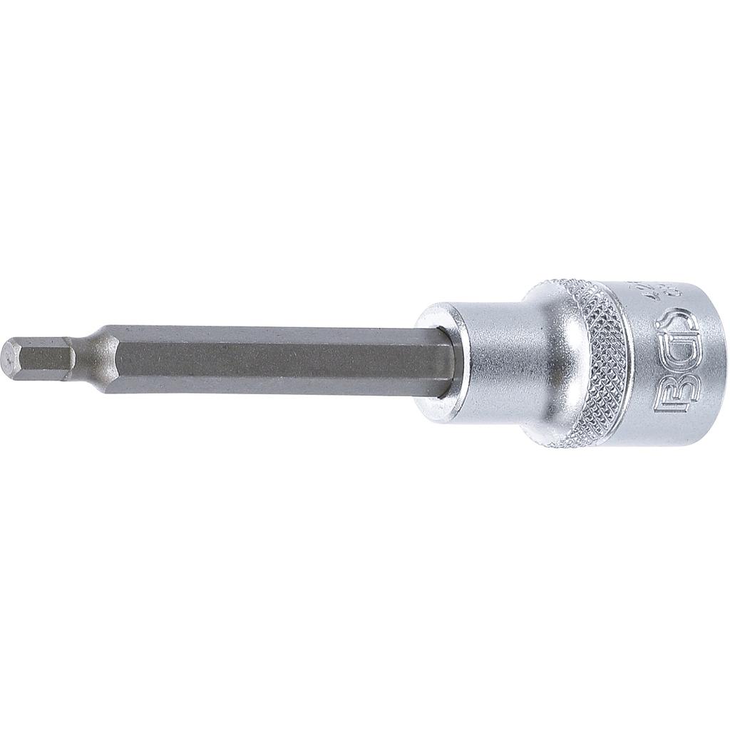 Bit-Einsatz | Länge 100 mm | Antrieb Innenvierkant 12,5 mm (1/2&quot;) | Innensechskant 5 mm