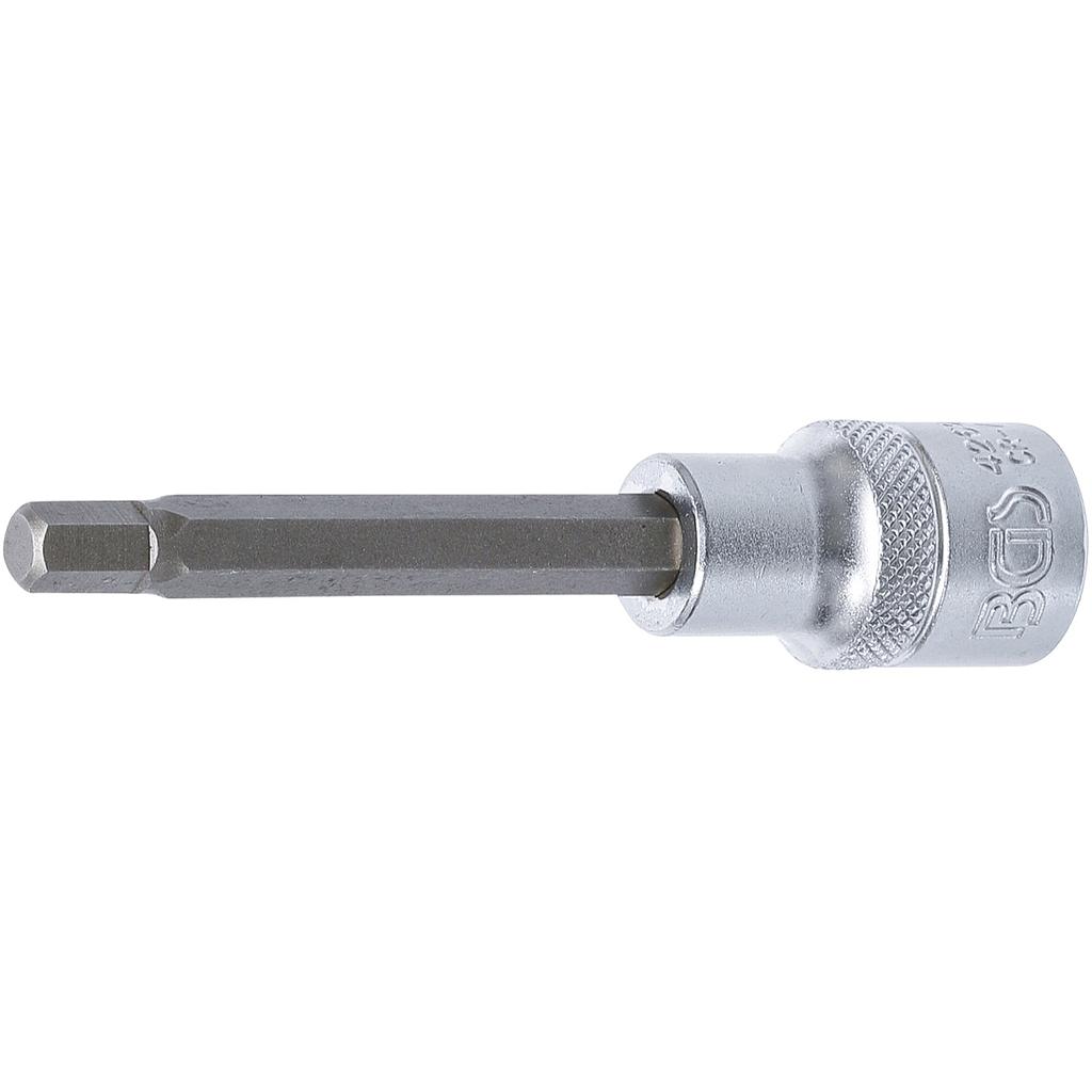 Bit-Einsatz | Länge 100 mm | Antrieb Innenvierkant 12,5 mm (1/2&quot;) | Innensechskant 7 mm