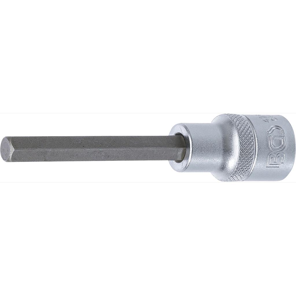 Bit-Einsatz | Länge 100 mm | Antrieb Innenvierkant 12,5 mm (1/2&quot;) | Innensechskant 8 mm