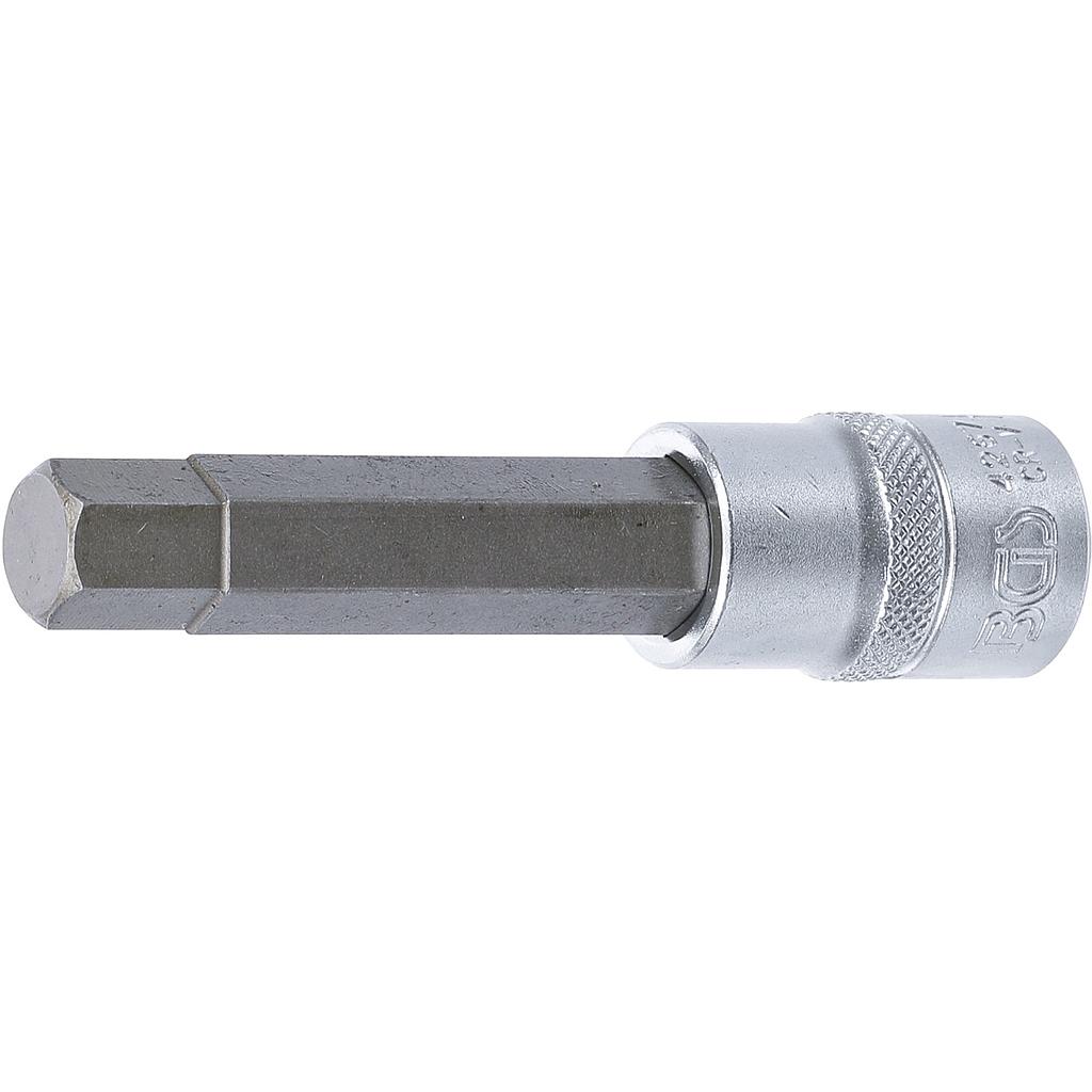 Bit-Einsatz | Länge 100 mm | Antrieb Innenvierkant 12,5 mm (1/2&quot;) | Innensechskant 13 mm