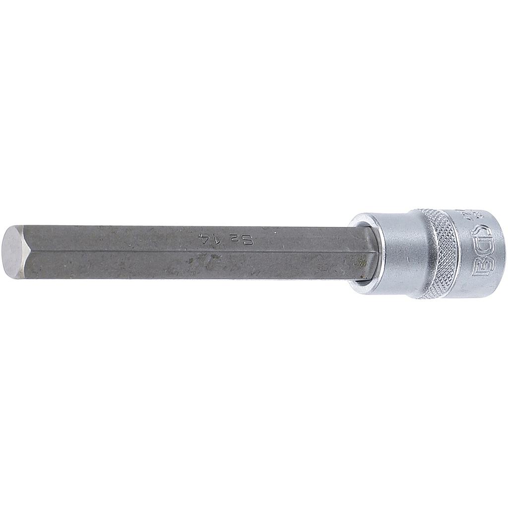 Bit-Einsatz | Länge 140 mm | Antrieb Innenvierkant 12,5 mm (1/2&quot;) | Innensechskant 14 mm