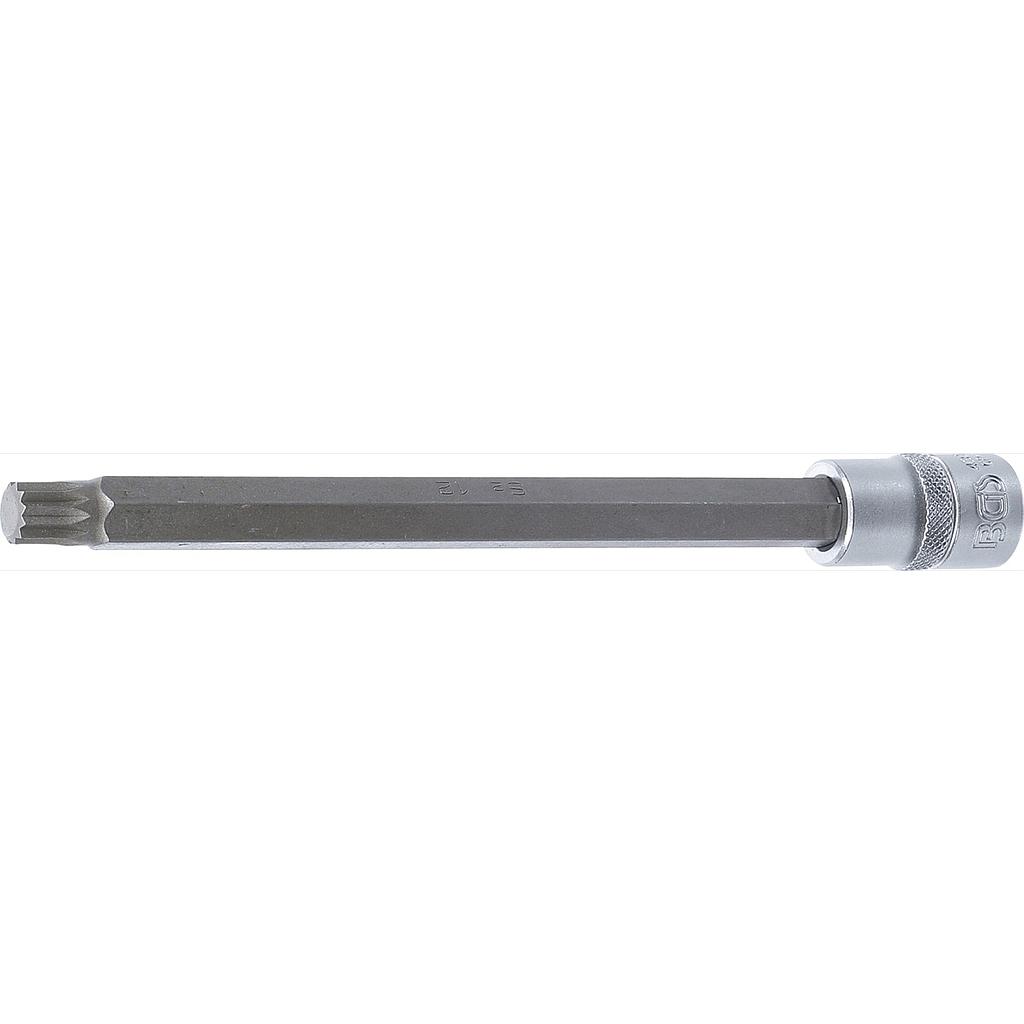 Bit-Einsatz | Länge 200 mm | Antrieb Innenvierkant 12,5 mm (1/2&quot;) | Innenvielzahn (für XZN) M12