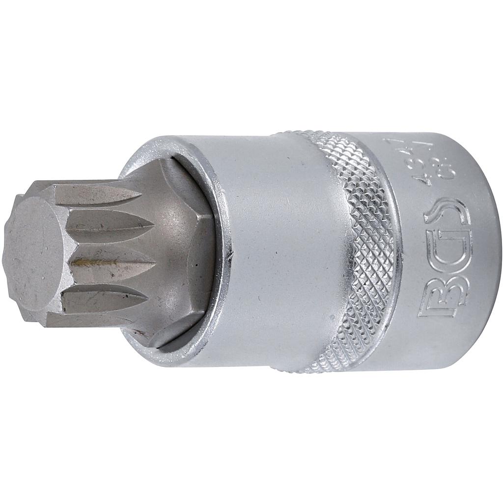Bit-Einsatz | Antrieb Innenvierkant 12,5 mm (1/2&quot;) | Innenvielzahn (für XZN) M18
