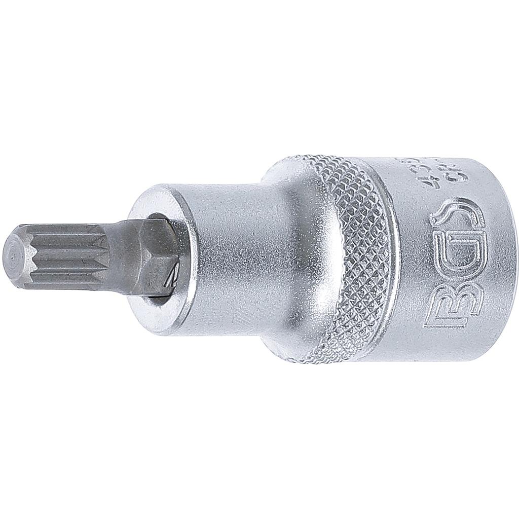 Bit-Einsatz | Antrieb Innenvierkant 12,5 mm (1/2&quot;) | Innenvielzahn (für XZN) M8