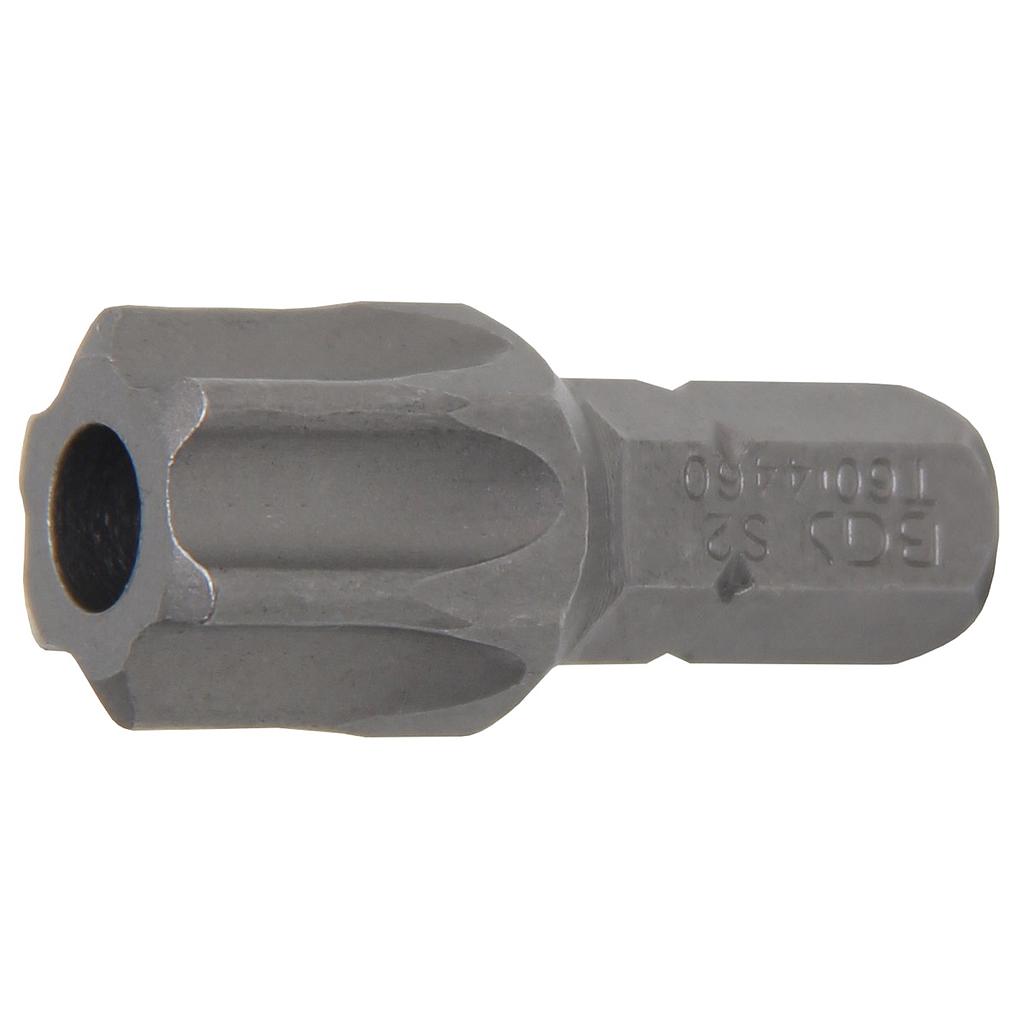 Bit | Länge 30 mm | Antrieb Außensechskant 8 mm (5/16&quot;) | T-Profil (für Torx) mit Bohrung T60