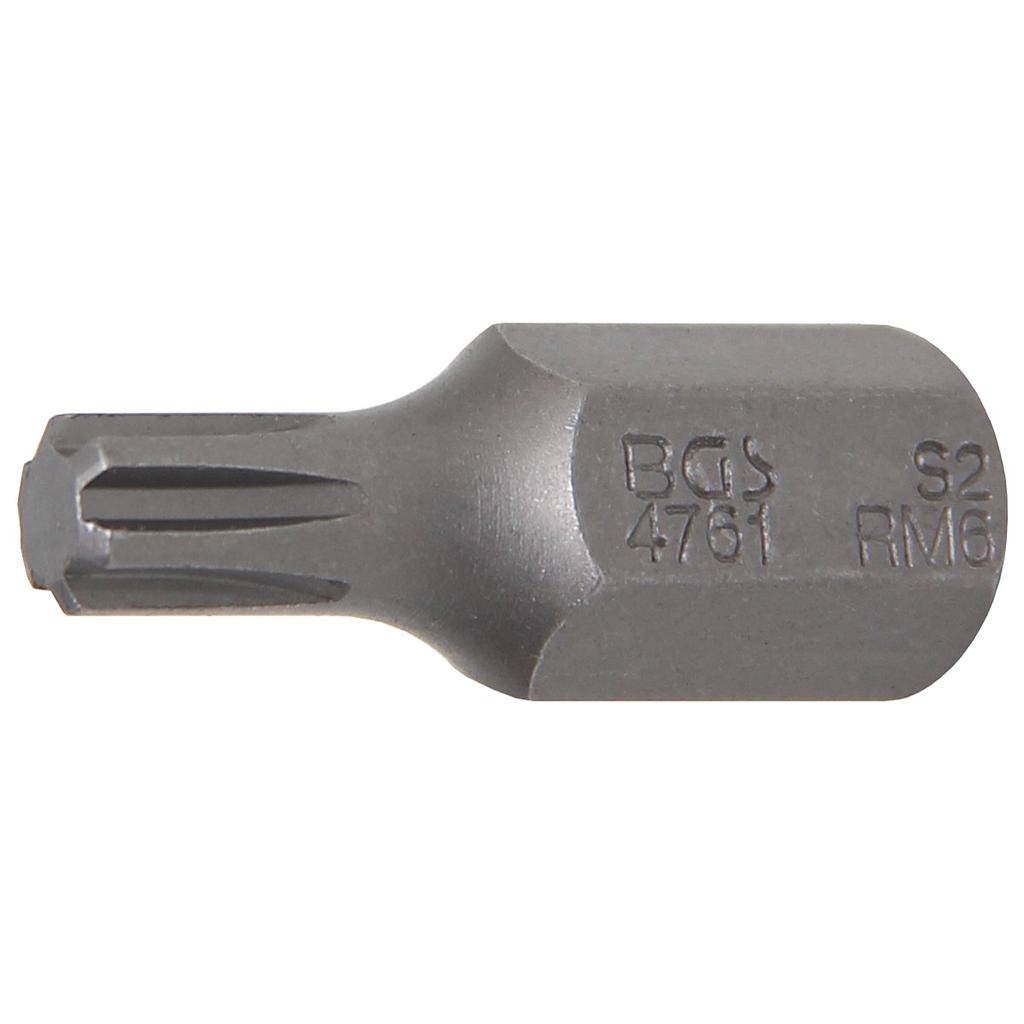 Bit | Antrieb Außensechskant 10 mm (3/8&quot;) | Keil-Profil (für RIBE) M6