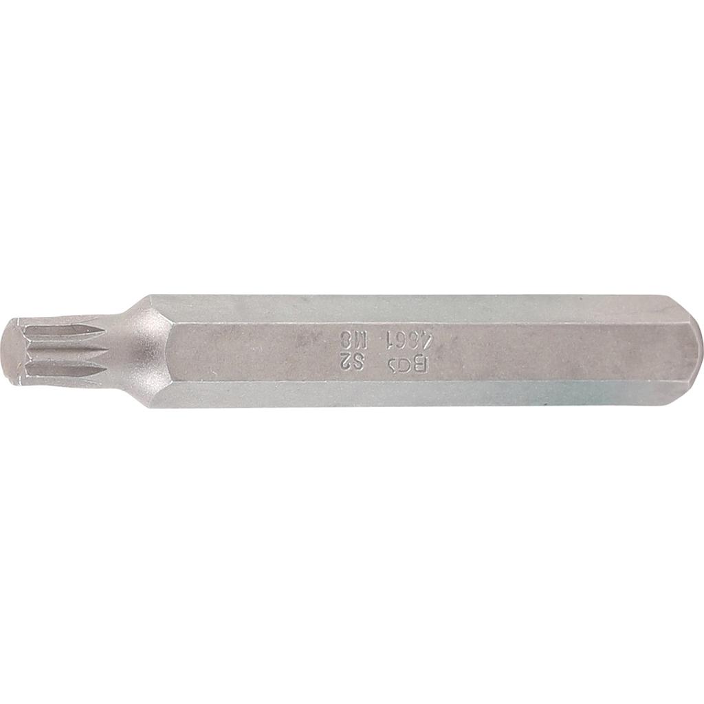 Bit | Länge 75 mm | Antrieb Außensechskant 10 mm (3/8&quot;) | Innenvielzahn (für XZN) M8