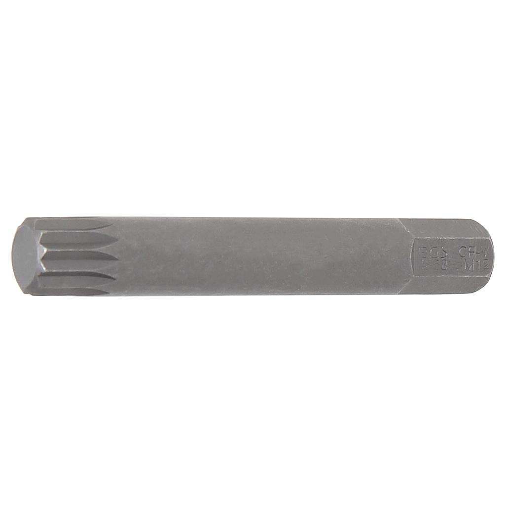 Bit | Länge 75 mm | Antrieb Aussensechskant 10 mm (3/8&quot;) | Innenvielzahn (für XZN) M12