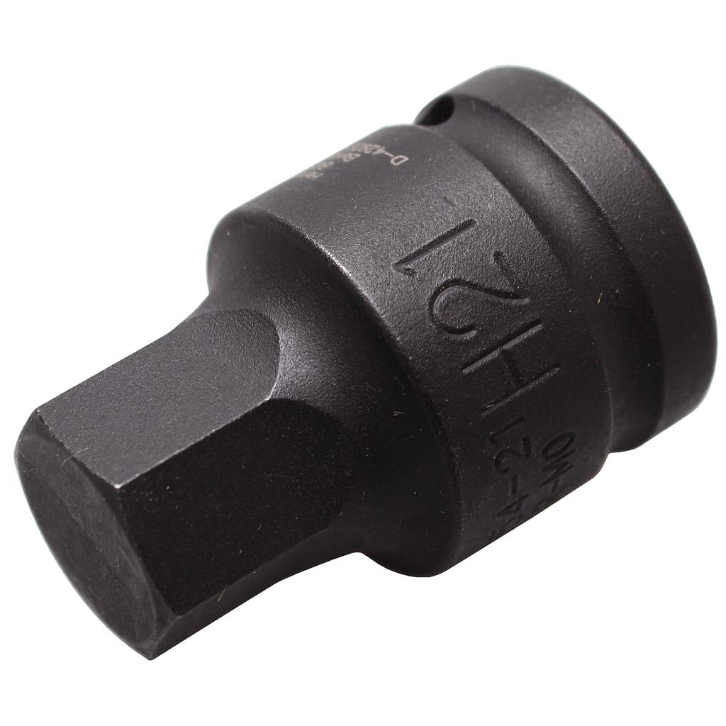 Kraft-Bit-Einsatz | Länge 55 mm | Antrieb Innenvierkant 20 mm (3/4&quot;) | Innensechskant 21 mm