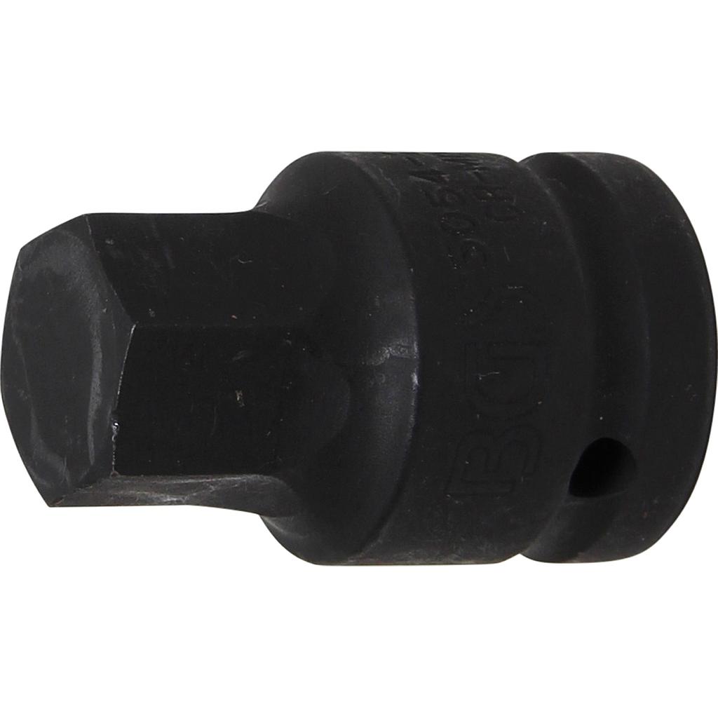 Kraft-Bit-Einsatz | Länge 55 mm | Antrieb Innenvierkant 20 mm (3/4&quot;) | Innensechskant 23 mm