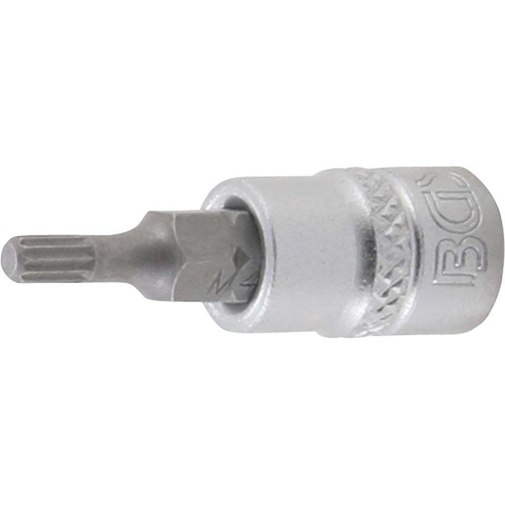 Bit-Einsatz | Antrieb Innenvierkant 6,3 mm (1/4&quot;) | Innenvielzahn (für XZN) M4