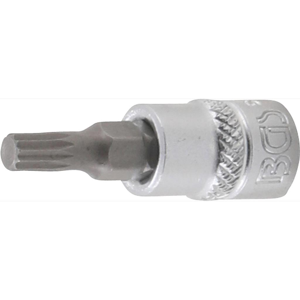 Bit-Einsatz | Antrieb Innenvierkant 6,3 mm (1/4&quot;) | Innenvielzahn (für XZN) M5