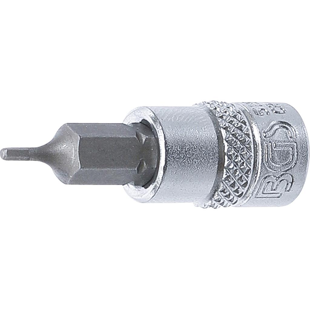 Bit-Einsatz | Antrieb Innenvierkant 6,3 mm (1/4&quot;) | Innensechskant 1,5 mm