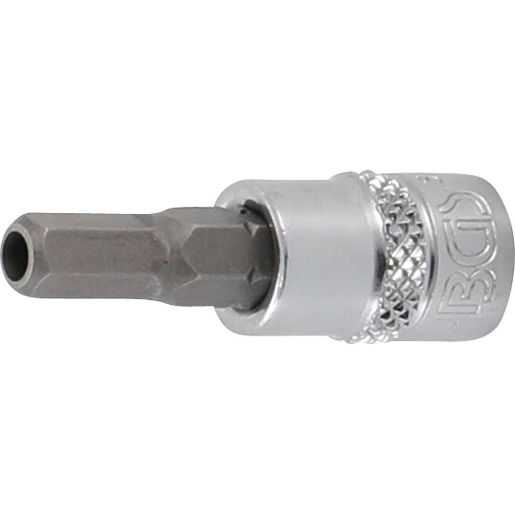 Bit-Einsatz | Antrieb Innenvierkant 6,3 mm (1/4&quot;) | Innensechskant mit Bohrung 5,5 mm