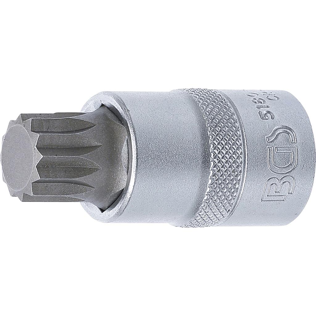Bit-Einsatz | Antrieb Innenvierkant 12,5 mm (1/2&quot;) | Innenvielzahn (für XZN) M17