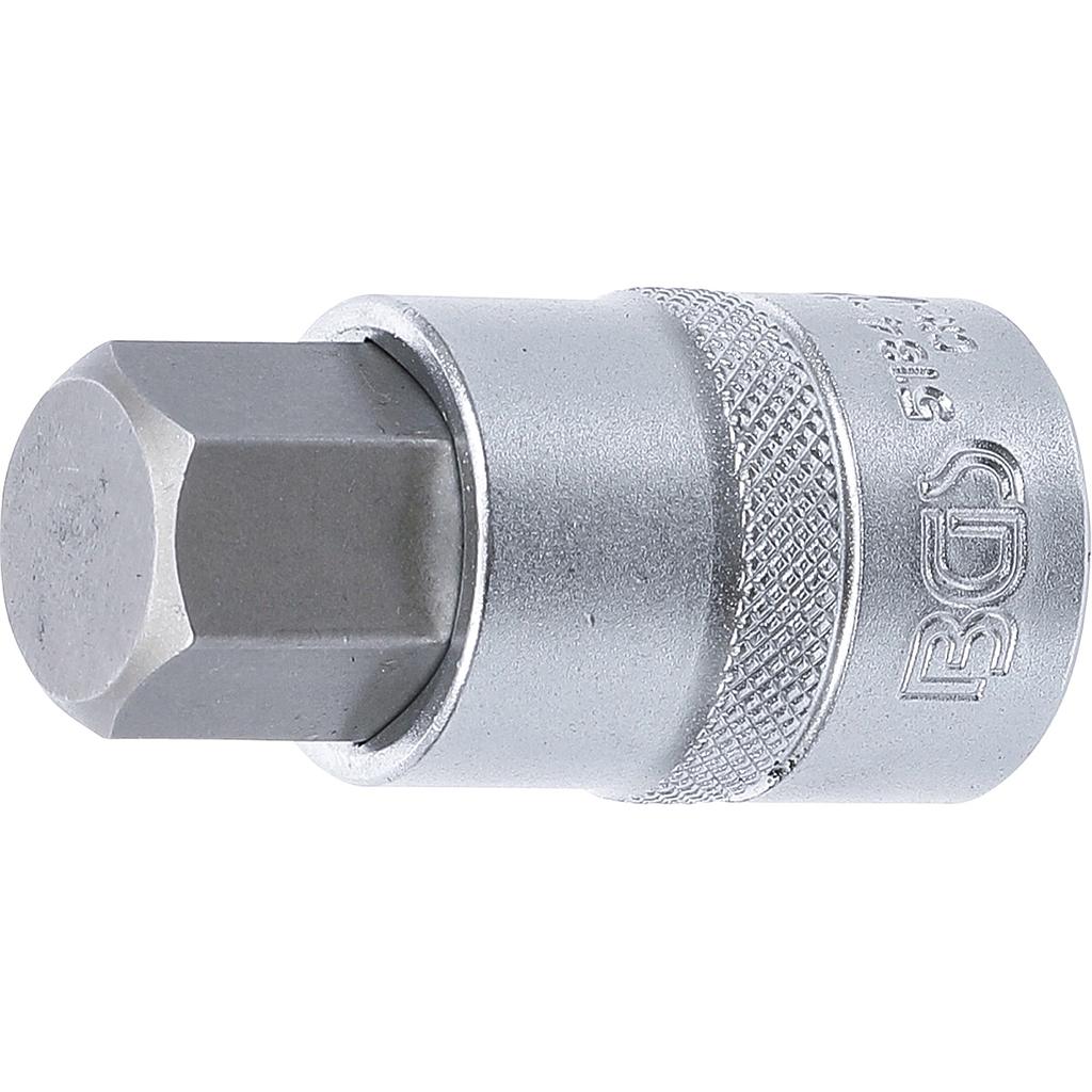 Bit-Einsatz | Antrieb Innenvierkant 12,5 mm (1/2&quot;) | Innensechskant 19 mm